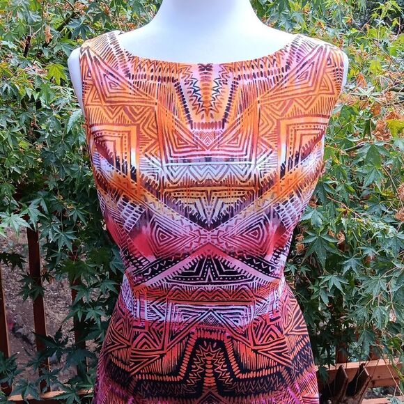Dressbarn Native Inspired A Line Dress  Aztec,Native Inspired, Vintage - Picture 2 of 11